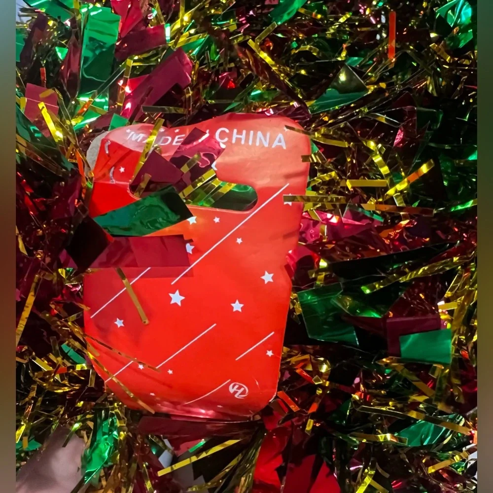 Christmas Holiday Multicolor Garland Decoration 30ft In Length Red,Green,Gold